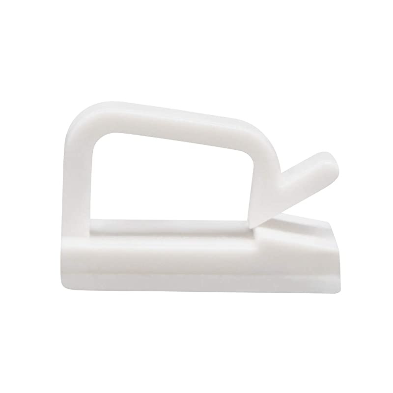 Wire Clips White Adhesive 100PCS  Self Adhesive Cable Clips Cord Organizer Wire Management Flat Ethernet Cable Holder Clamps Sticky Cable Tie Holder for Wall Car Office and Home Desk
