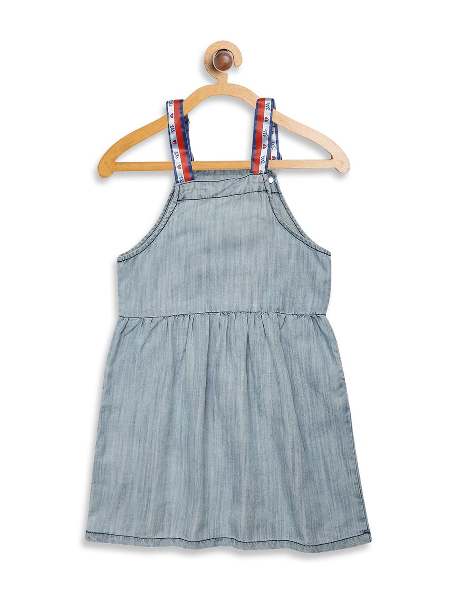 Elle Kids Blue Cotton Dress