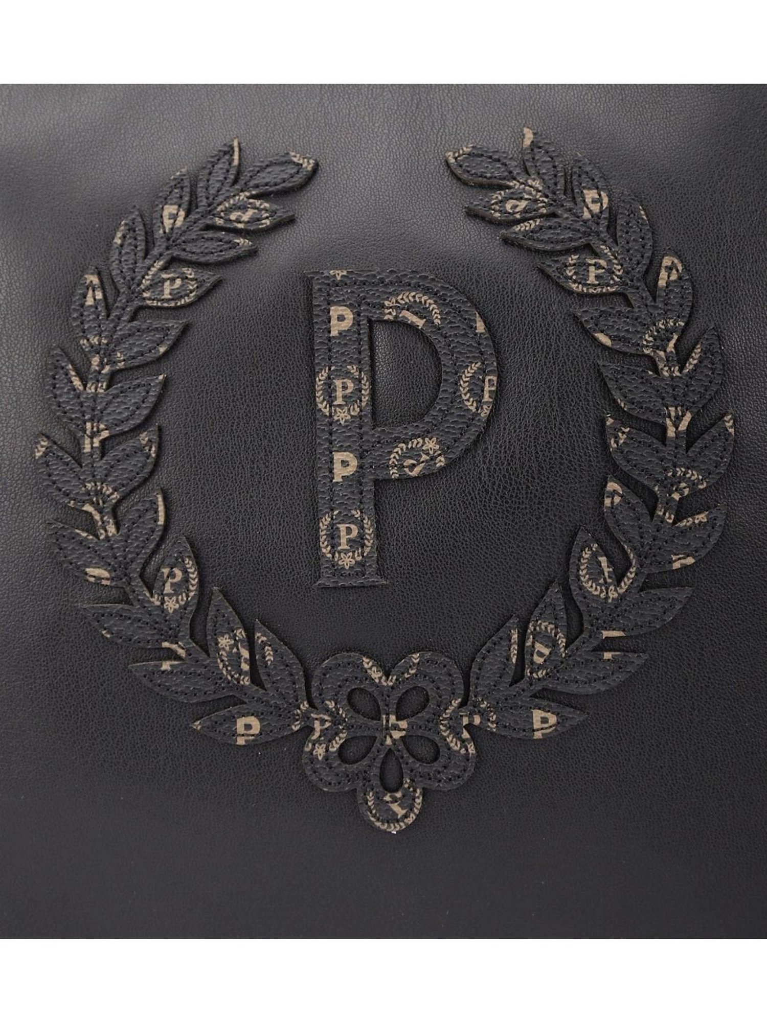 Pollini Black Large Hobo Bag