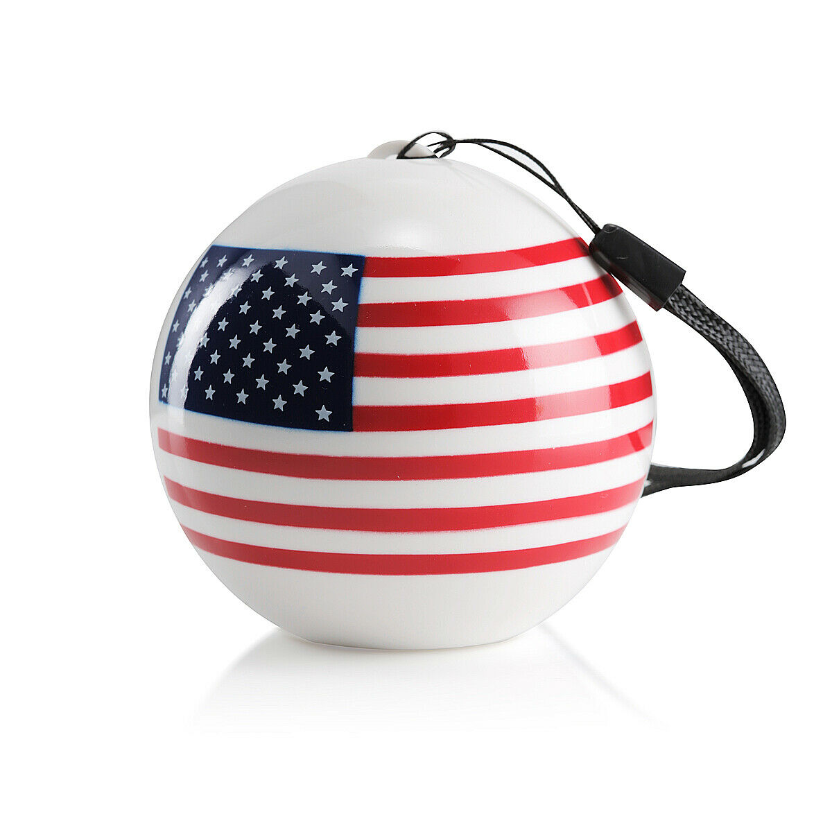 iCute Compact Wireless Bluetooth Speaker with Built in Microphone for Travel or Party Use, Small and Compact Portable Speaker for 6-Hour Playtime - American Flag