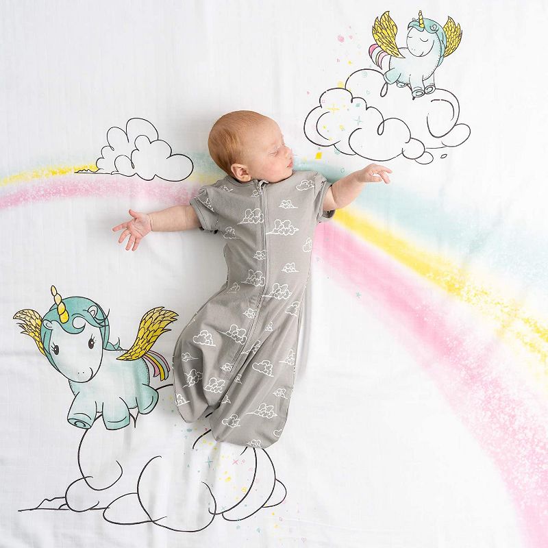 JumpOff Jo - Layette Gift Set 17-Piece Newborn Baby Clothes Pack, 0-3 Months - Unicorn Turquoise