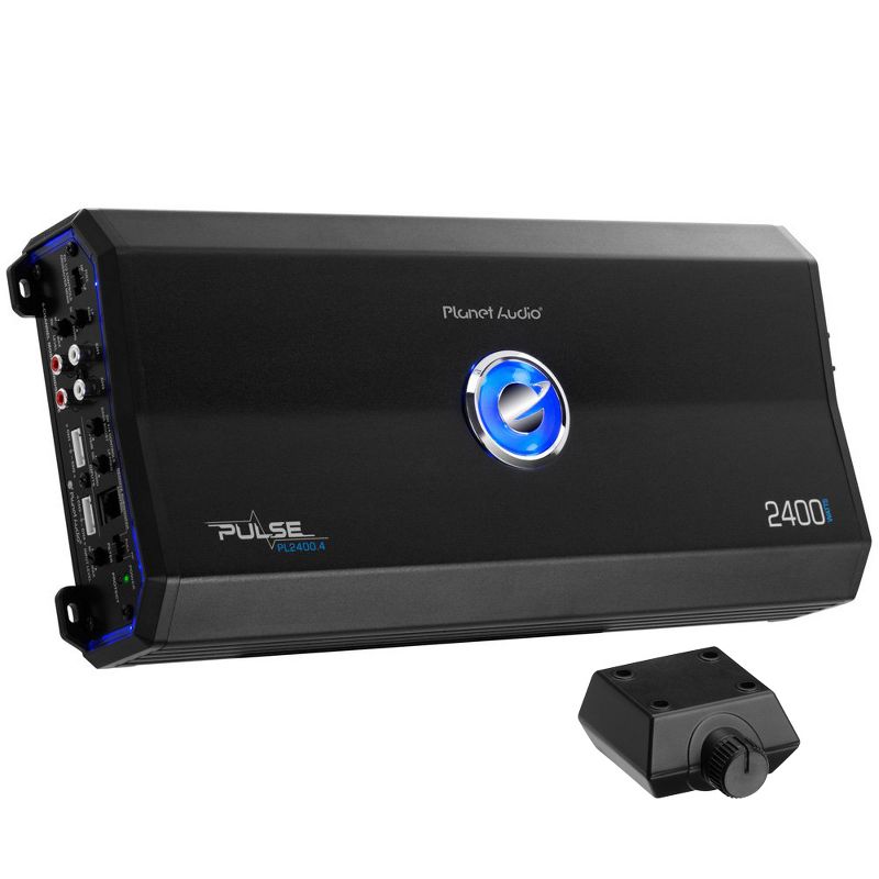 Planet Audio 2400W 4 Channel Full Range Class A/B MOSFET Amplifier Bundle with Boss AVA-1210 7-Band Car Stereo Equalizer (2 Pack)
