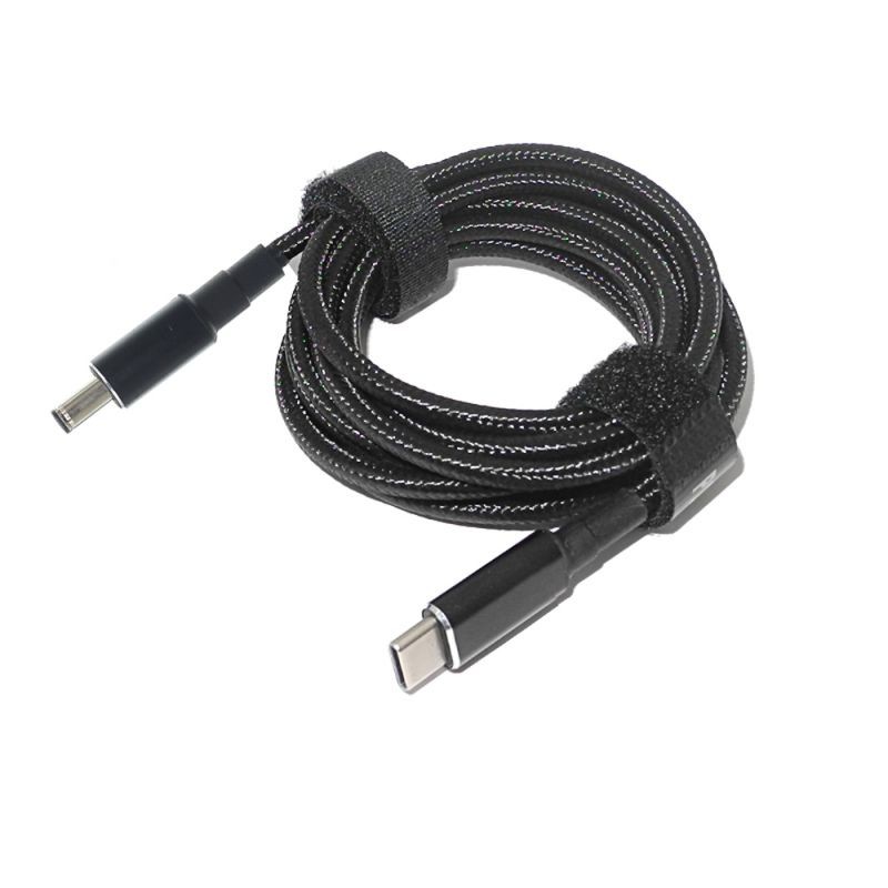 100W USB C Type-C to 4.5*3.0mm Adapter PD Charger Cable for Dell 90W or below laptops