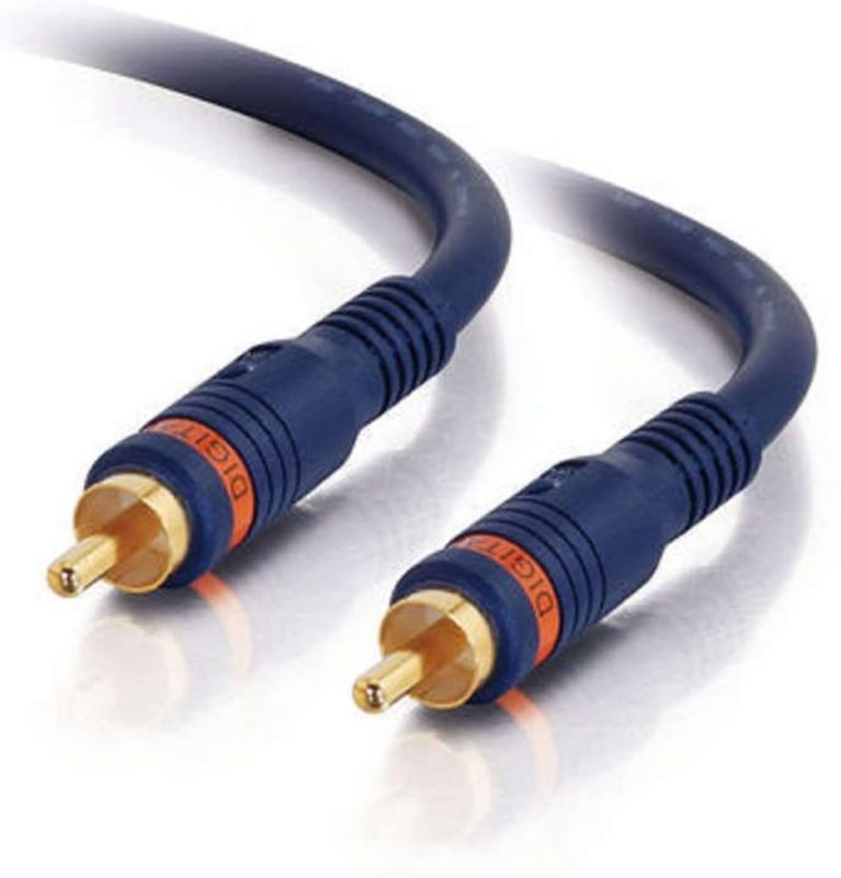 40008 Velocity S/PDIF Digital Audio Coax Cable Blue (1.5 Feet 0.45 Meters)