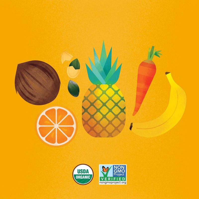 Once Upon a Farm Organic Dairy-Free Tropical Twirl Kids' Smoothie - 4oz Pouch