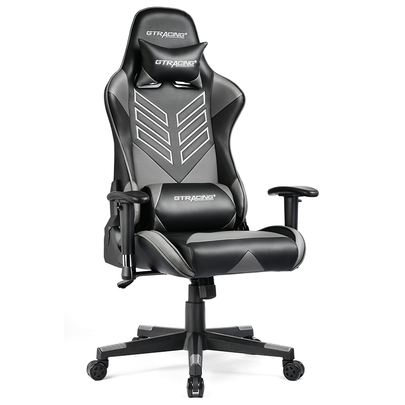 GTRACING Executive High-Back Gaming Chair Computer Office Chair PU Leather Swivel Chair Racing Chair