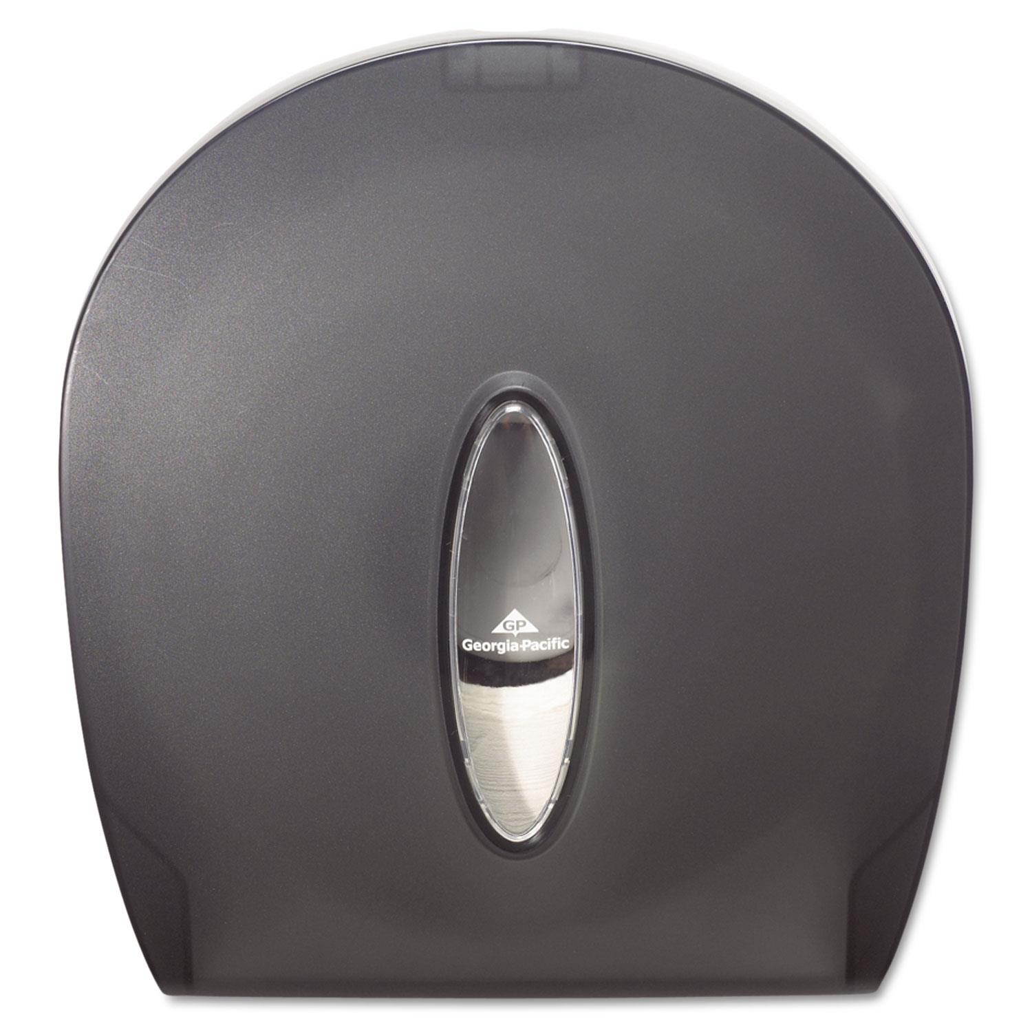 Georgia Pacific 59009 Jumbo Jr. Bathroom Tissue Dispenser, 11.29" x 10.61" x 5.39", Translucent Smoke