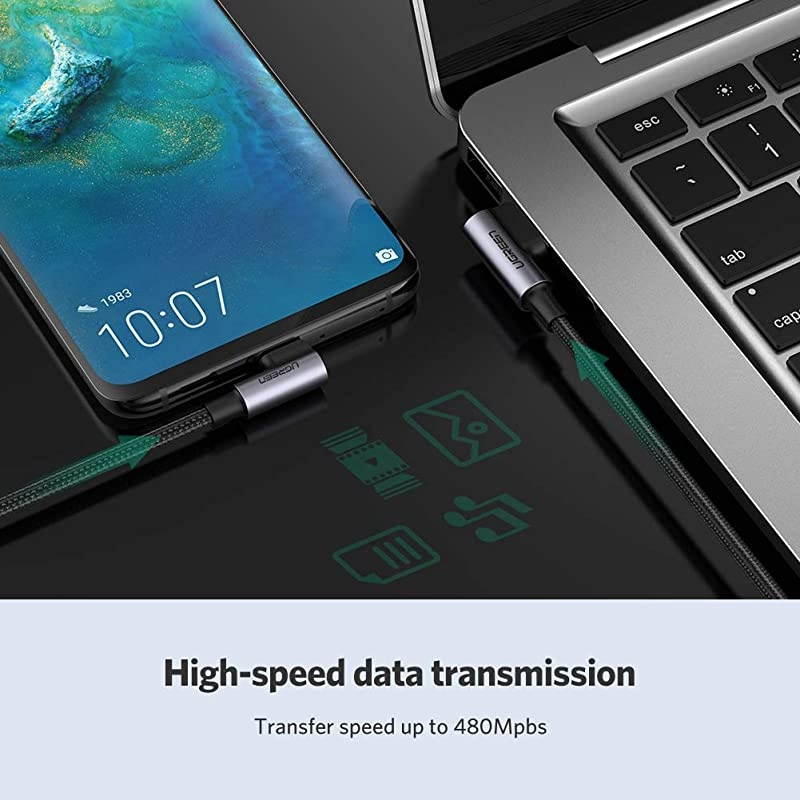 USB C Right Angle Cable 90 Degree Type C Fast Charger Compatible with Samsung Galaxy Note20 S20 S10 S10e S9 S8 Plus PS5 Controller LG G8 G7 V40 V30 Nintendo Switch GoPro Hero 7 8 6ft