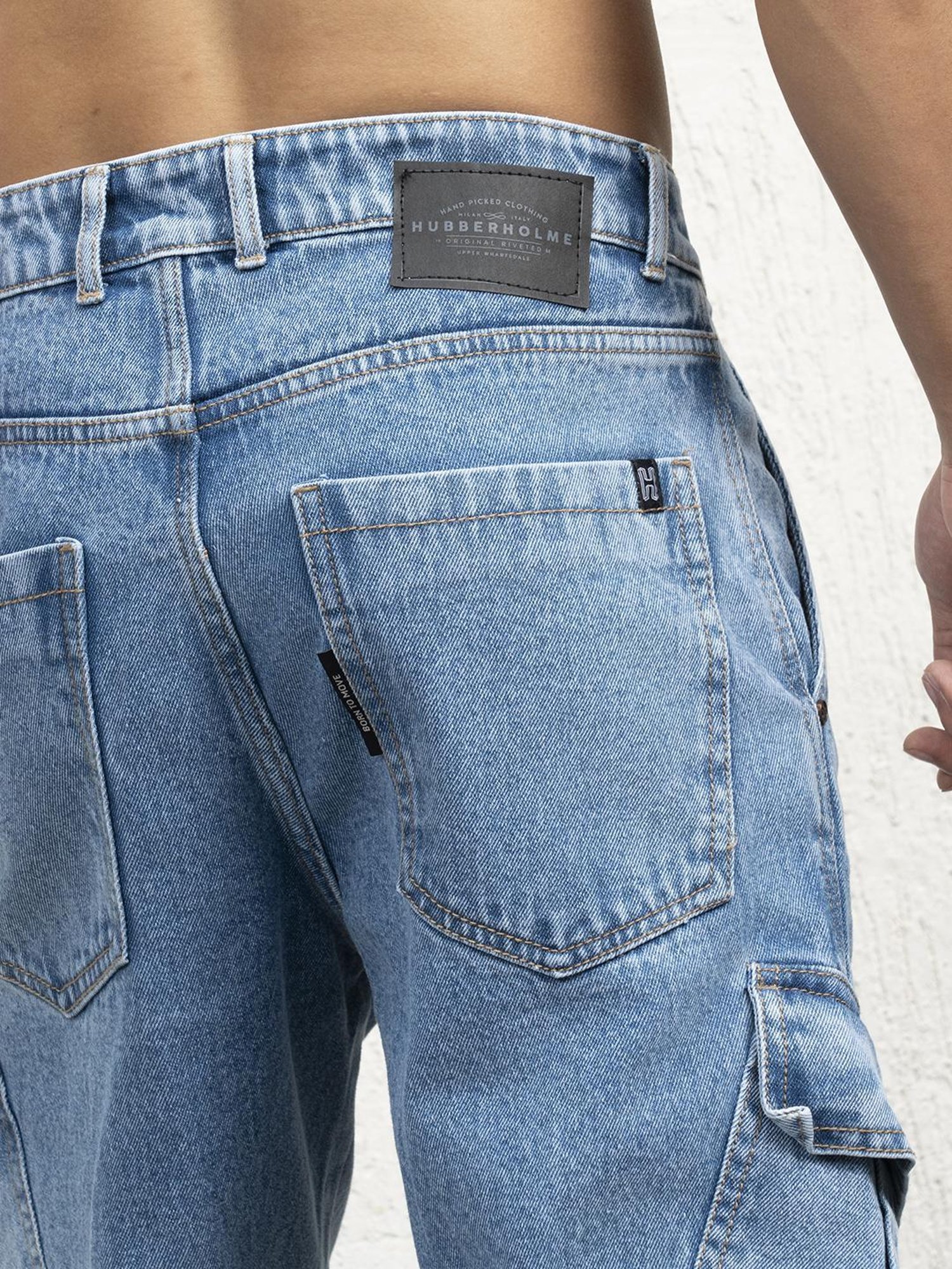 Hubberholme Men Cotton Long Sleeves Oversized Checked Double Pocket Shirt 48