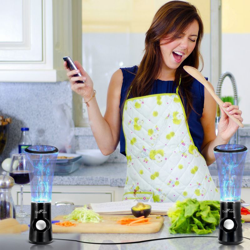 beFree Sound Multimedia LED Dancing Water Bluetooth Speakers