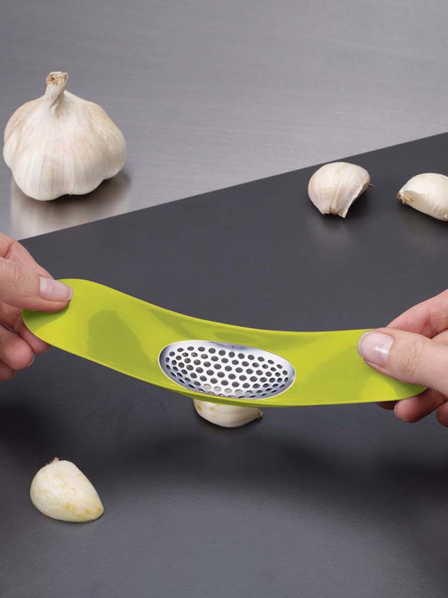 Joseph Joseph Green Stainless Steel 4.1 cm Garlic Rocker - Set of 1