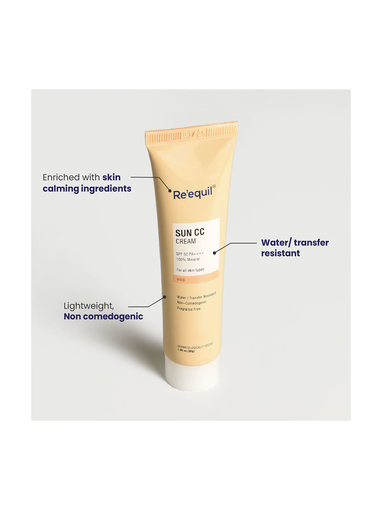 Re&iquest;equil Sun CC Cream SPF 50 PA++++ Joy - 30 gm