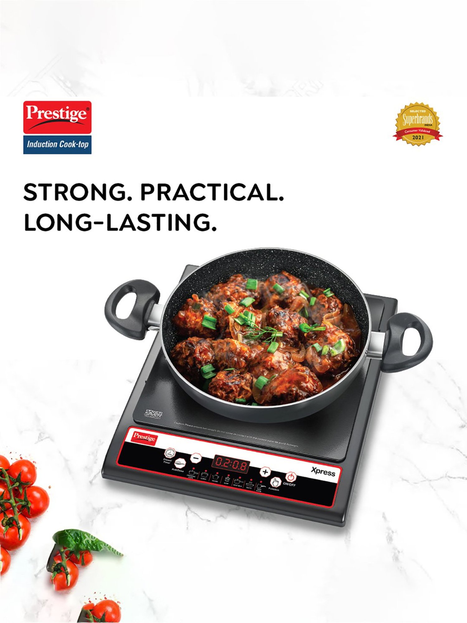 Prestige Xpress 1200W Black Ceramic Induction Cooktop