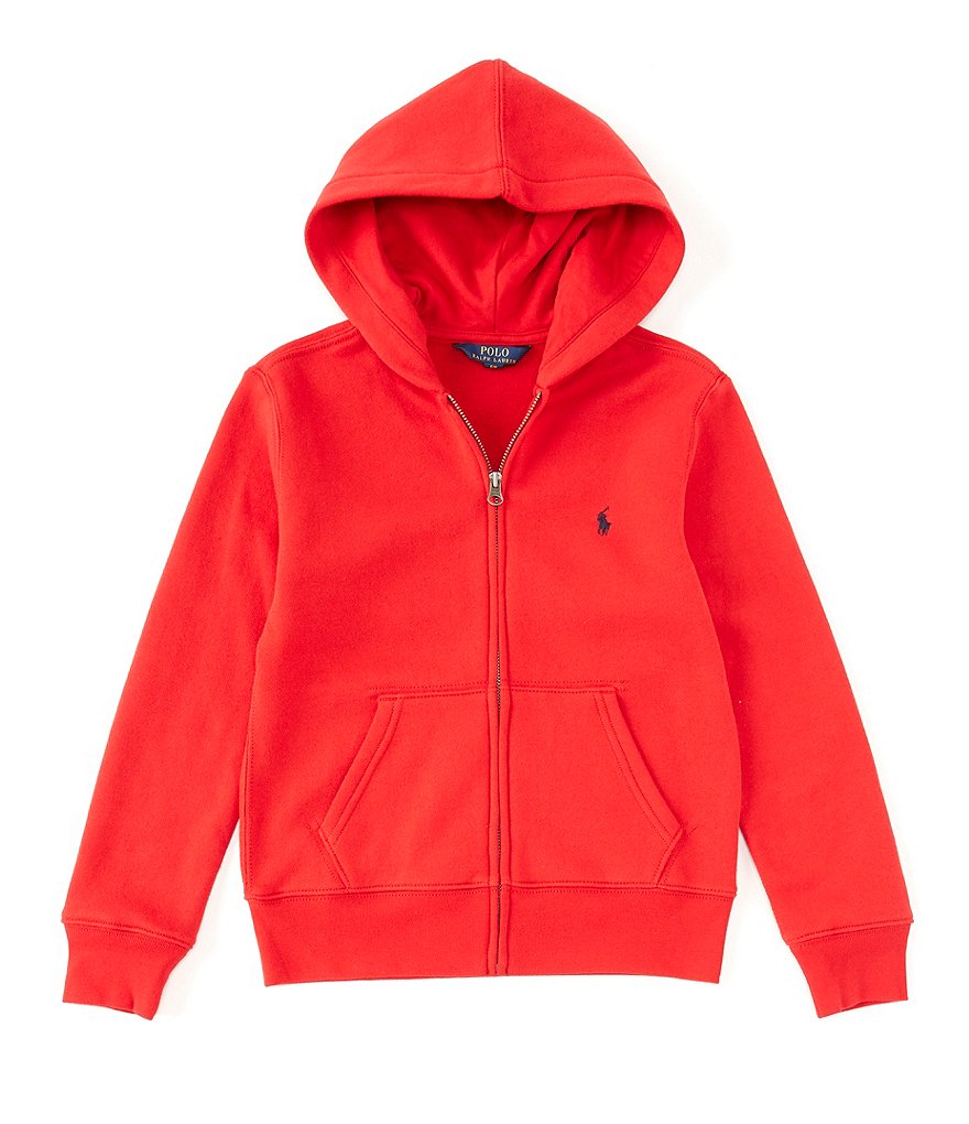 Guess Big Boys 8-16 Long-Sleeve Guess Logo Color-Block Fleece Pull-Over Hoodie