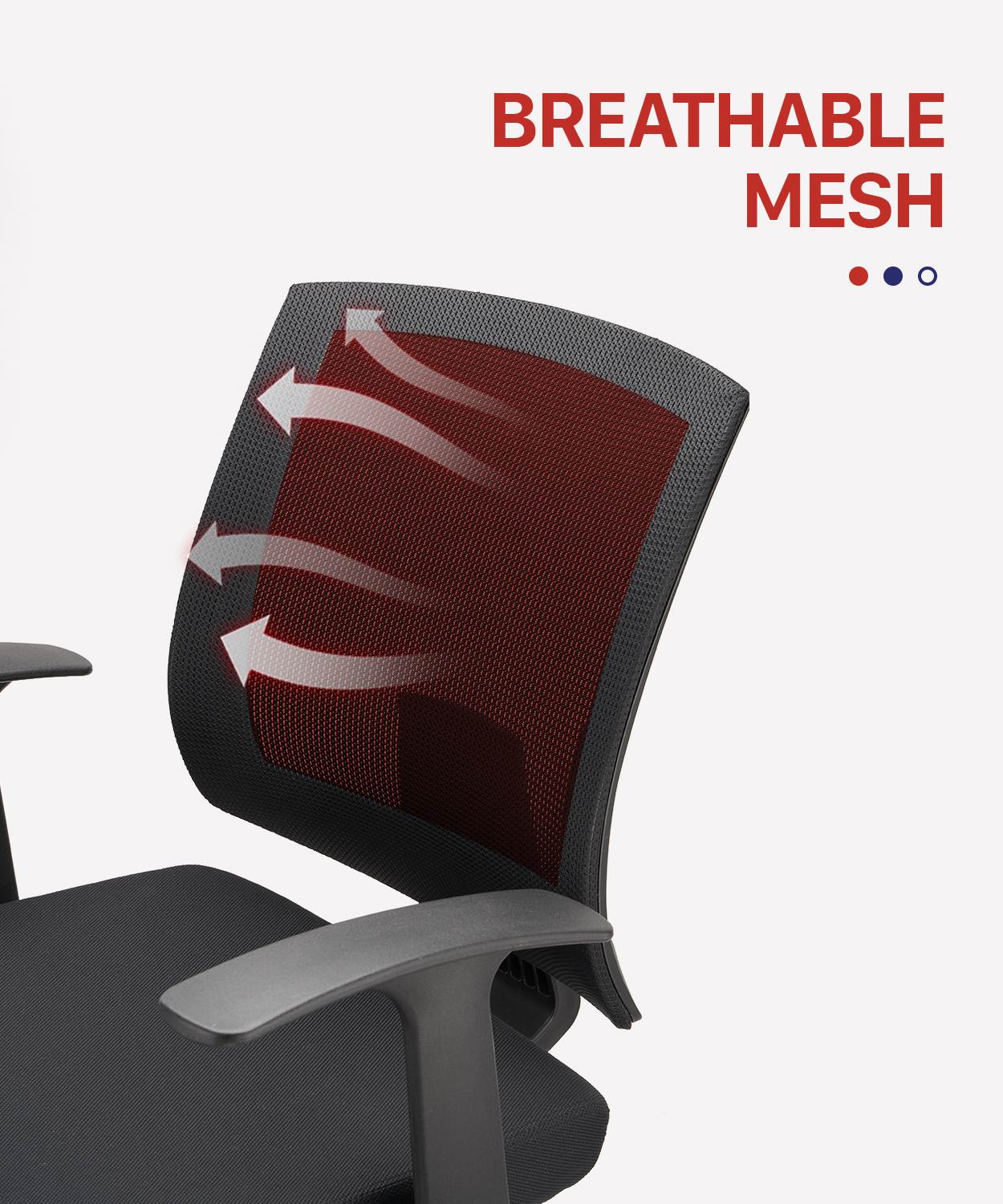 CLATINA Adjustable Drafting Chair with Breathable Mesh Backrest and Foot Ring for Home Office Black 1 Pack