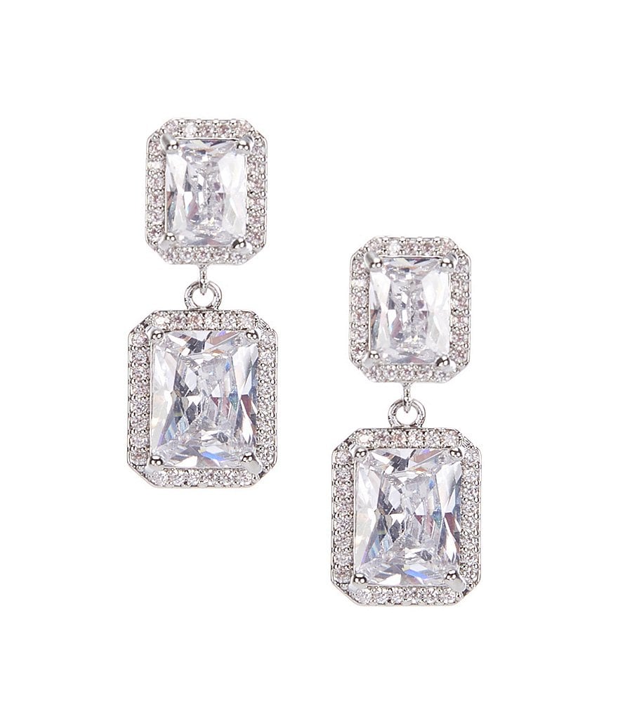 Cezanne Square Drop Earrings
