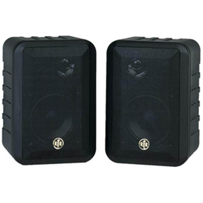 BIC AMERICA RTRV44-2 Indoor/Outdoor 3-Way Speakers Black