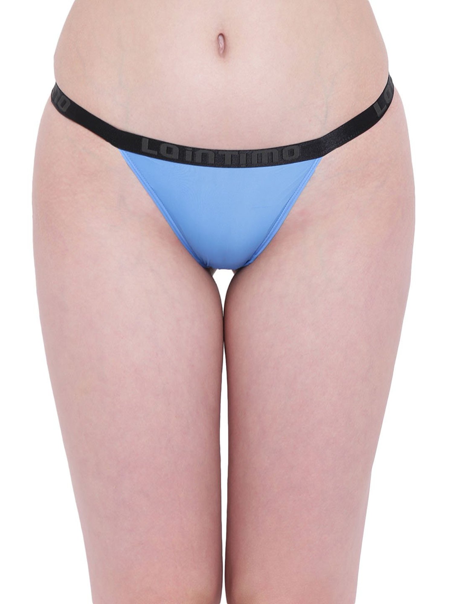 La Intimo Blue Thong Panty