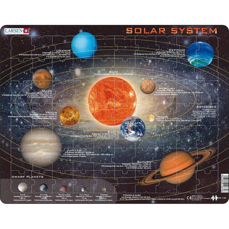 Larsen Puzzles Outer Space Kids Puzzle Set - 2pk