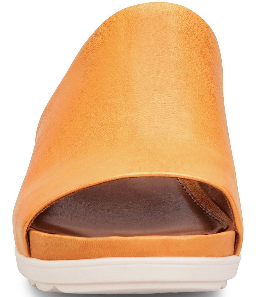 Comfortiva Pax Leather Wrapped Wedge Slides