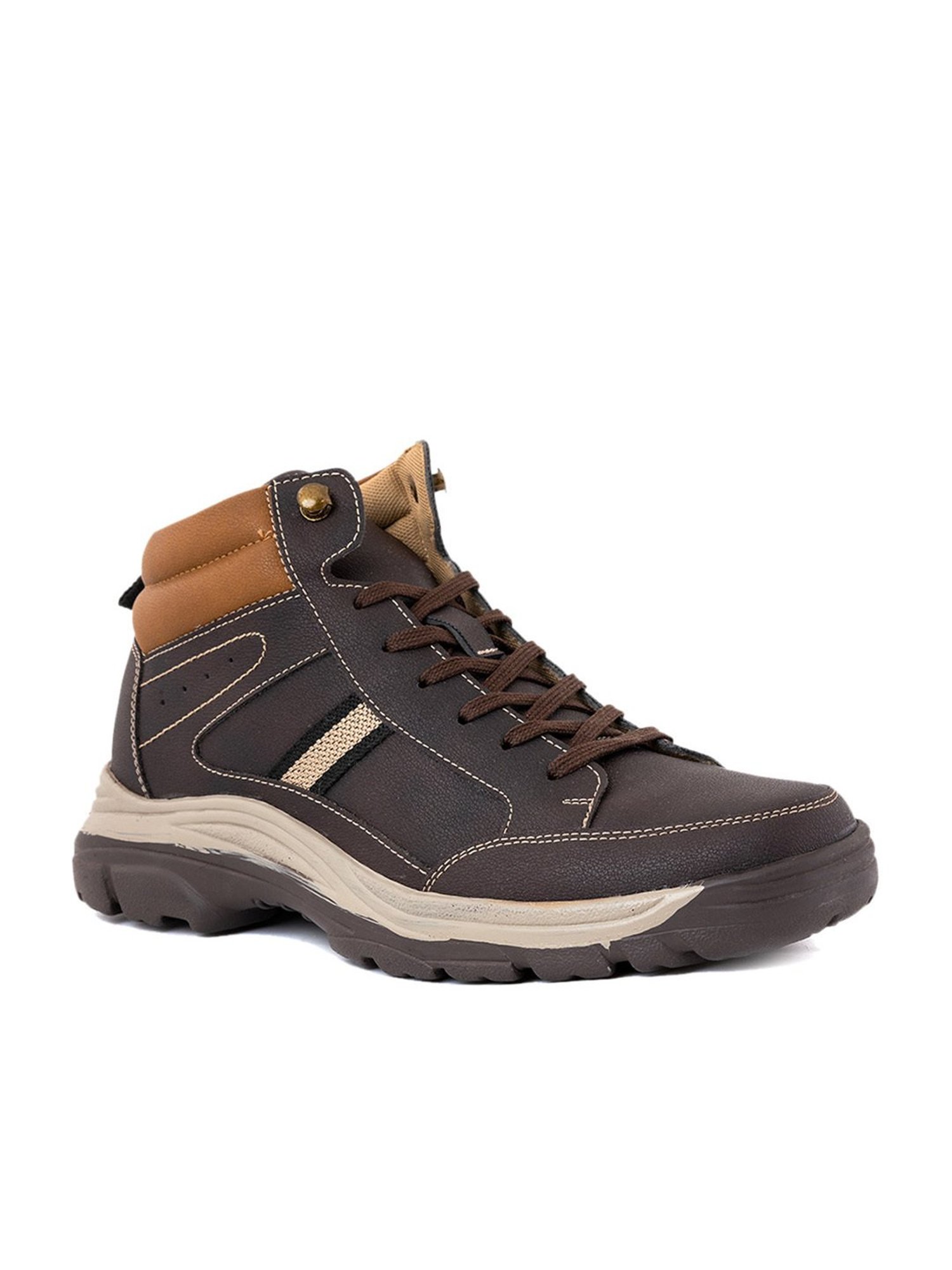 Khadim Men's Brown Derby Boots