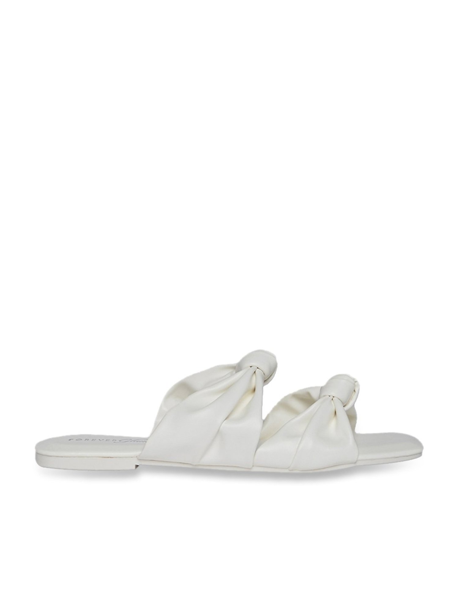 Forever Glam by Pantaloons Women's White Casual Sandals