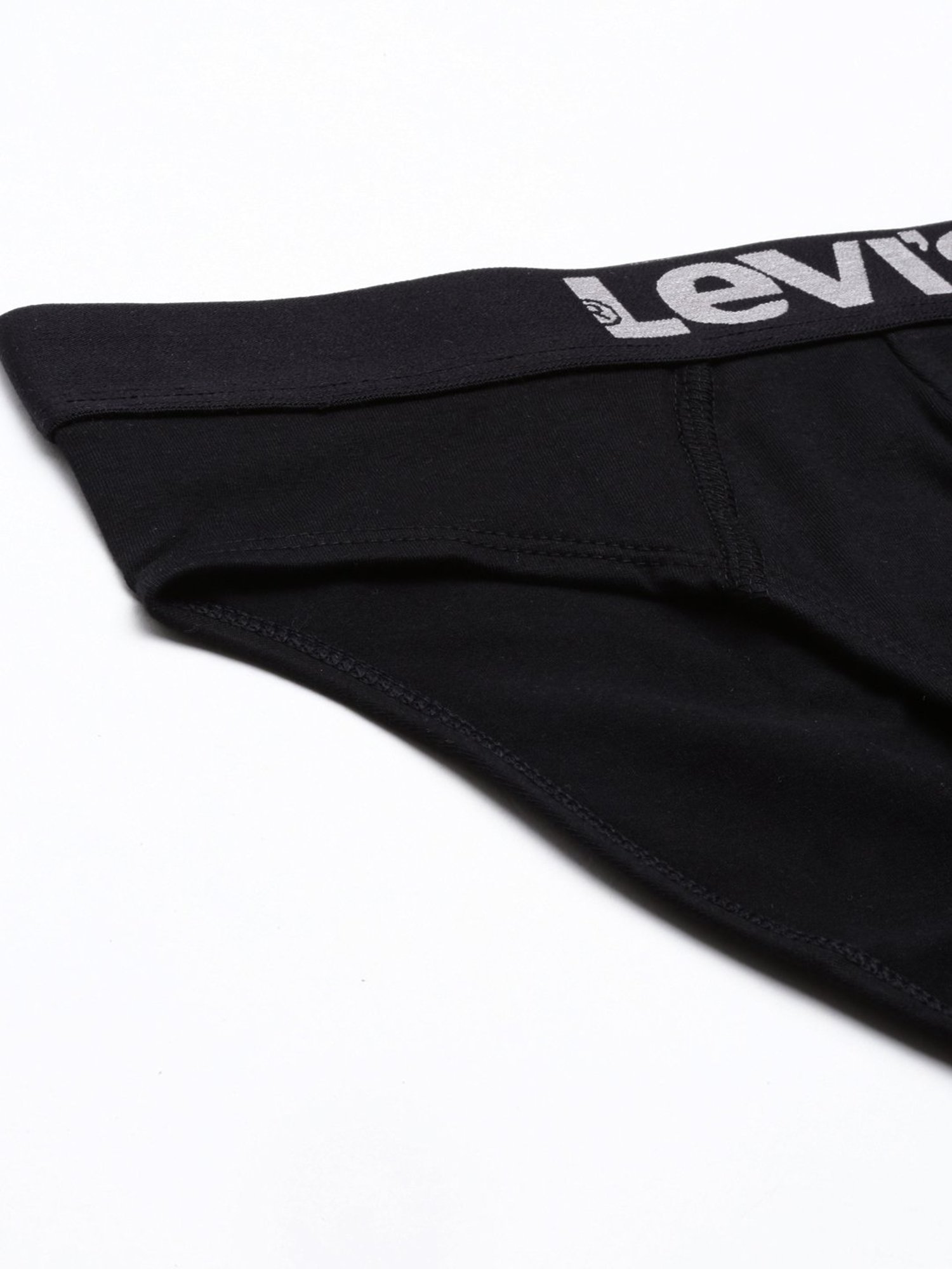 Levi's Black Cotton Regular Fit Briefs - Pack Of 2