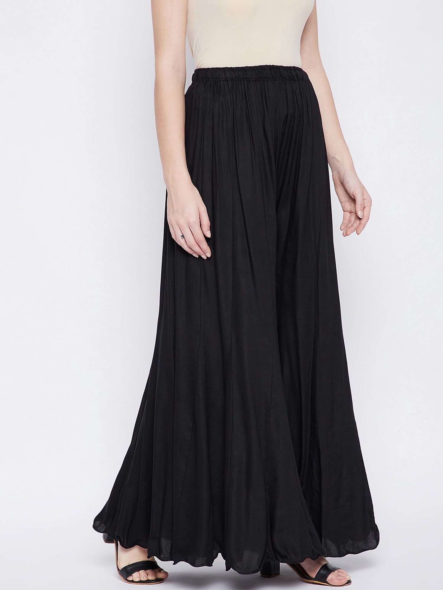 Castle Black Regular Fit Palazzos