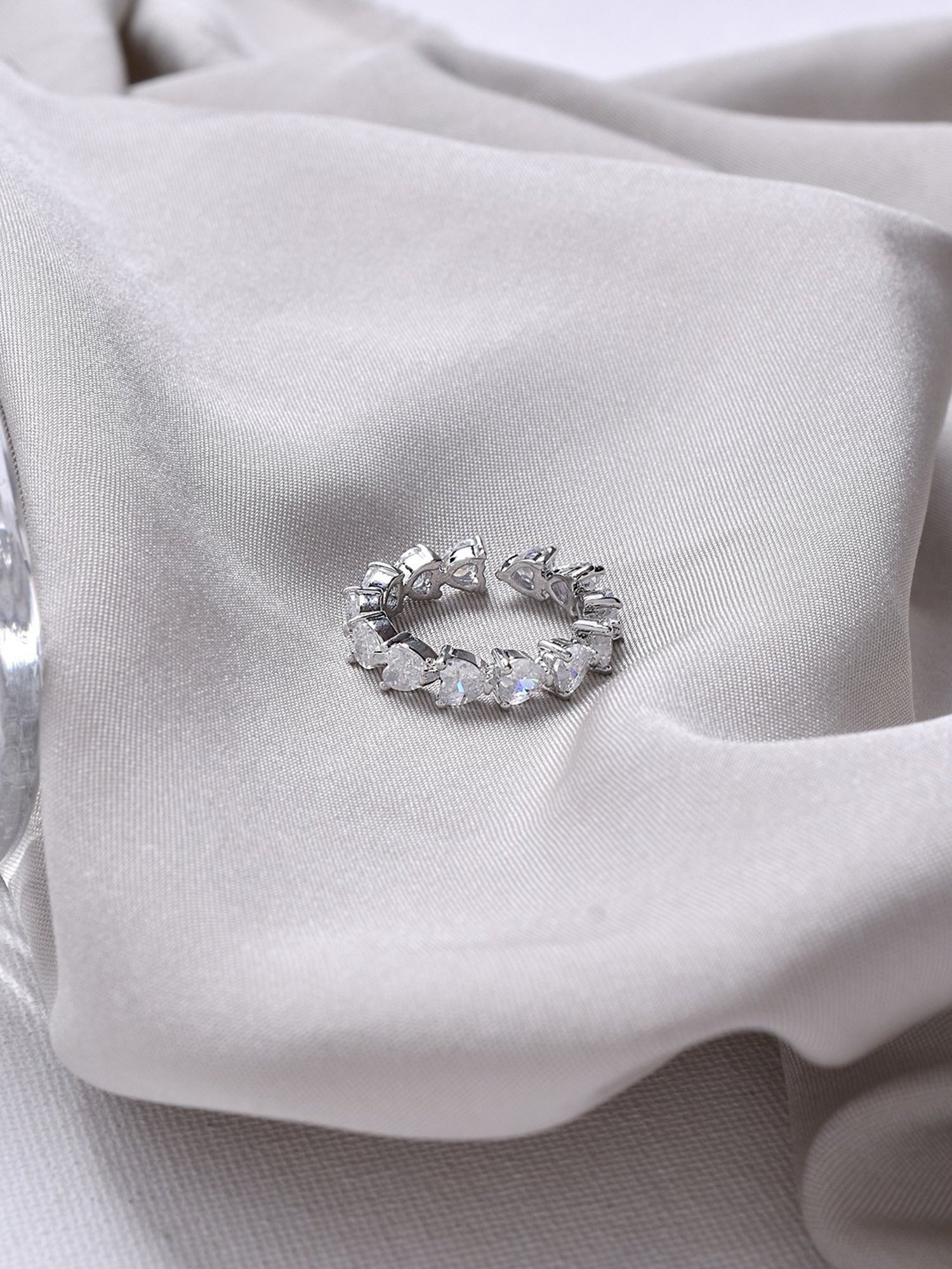 Sohi Silver-Plated Statement Ring