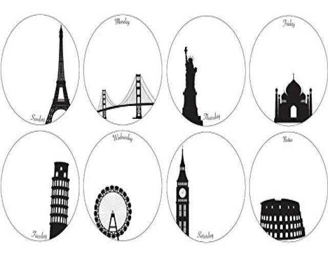 Holiday Dry Erase Weekly Dots