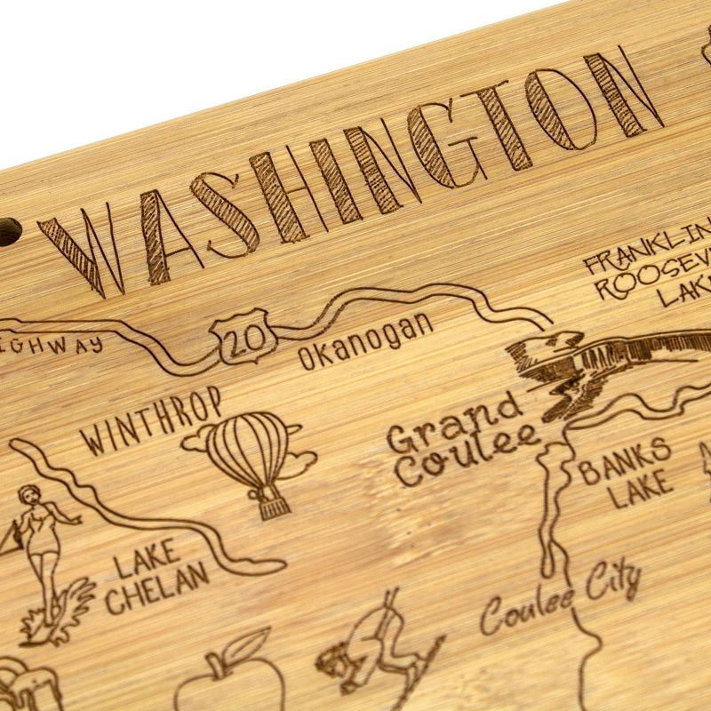 Totally Bamboo Destination Washington Serving and Cutting Board