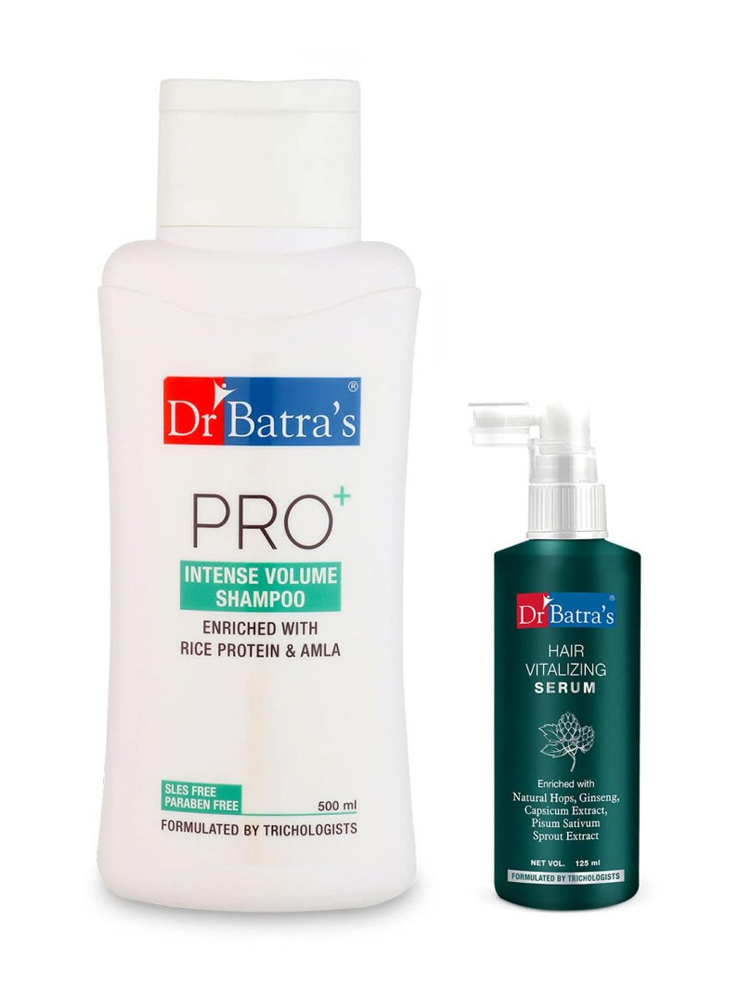 Dr. Batra's Hair Vitalizing Serum & Pro+ Intense Volume Shampoo