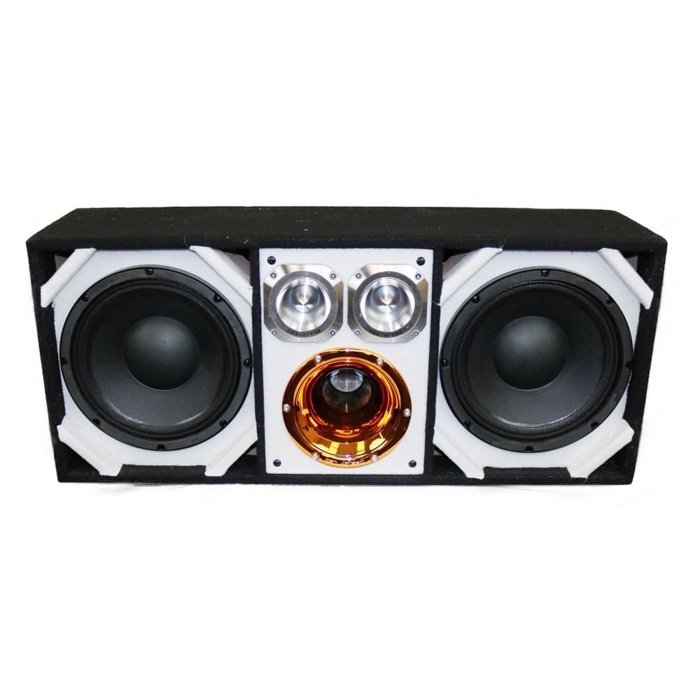 Deejay Led TBH10WHITE Chuchera Box W/two Despacito Heavy Duty 10-in Woofers One