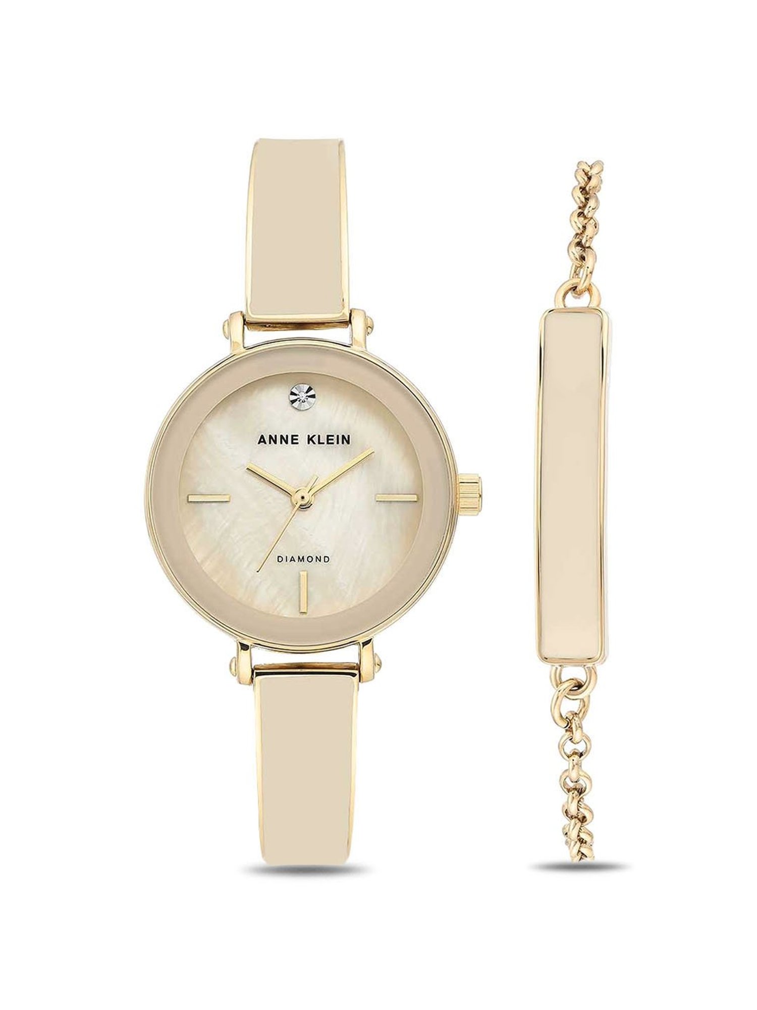 Anne Klein AKB3620CRST Analog Watch for Women with Bracelet Set Combo