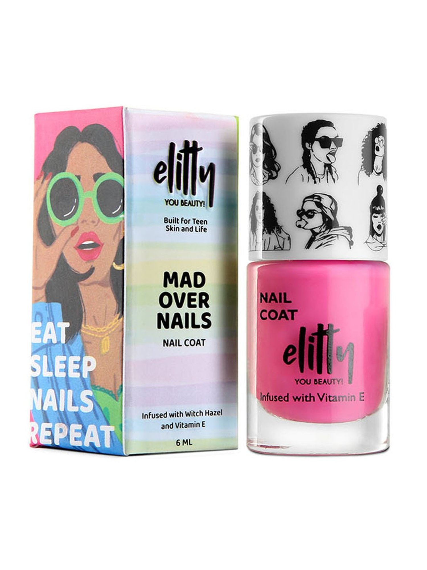 Elitty Mad Over Nails Matte Nail Polish Secret Crush (Pink) - 6 ml