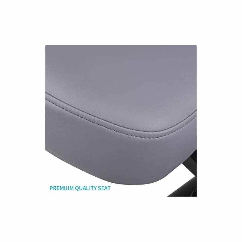 by VIVO Ergonomic Kneeling Chair, Adjustable Stool for Home and Office - Improve Your Posture with an Angled Seat - Thick Comfortable Cushions, Gray, DN-CH-K01G