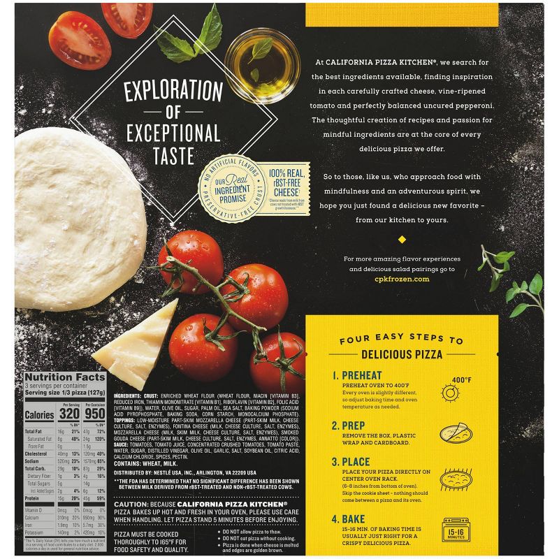 California Pizza Kitchen Crispy Thin Crust Four Cheese Frozen Pizza - 13.5oz