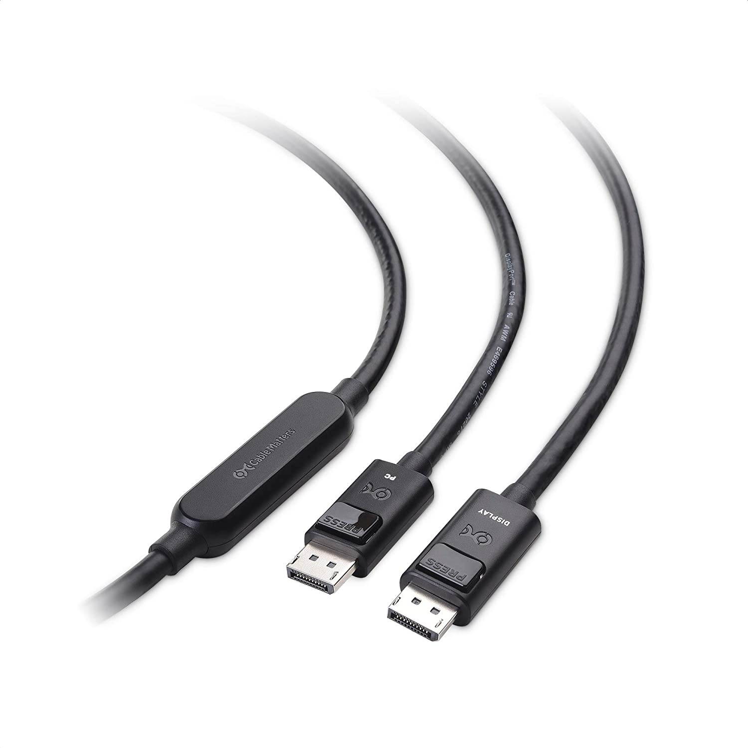 Cable Matters Unidirectional Active DisplayPort Cable (DisplayPort 1.4 Cable) with 8K 60Hz Video and HDR Support in 33 ft / 10m