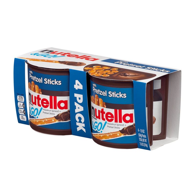 Nutella and Go! with Pretzel Sticks - 7.6oz/4pk