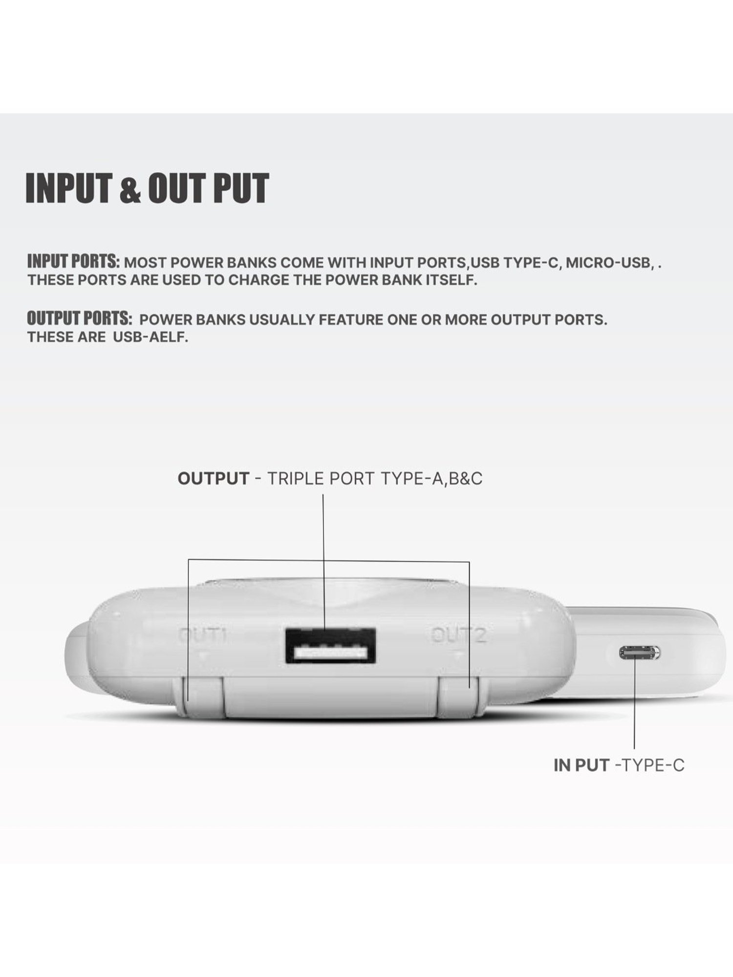 Onelife Power 14, 10000 mAh 22.5W Slim Quick Charge Power Bank (White)