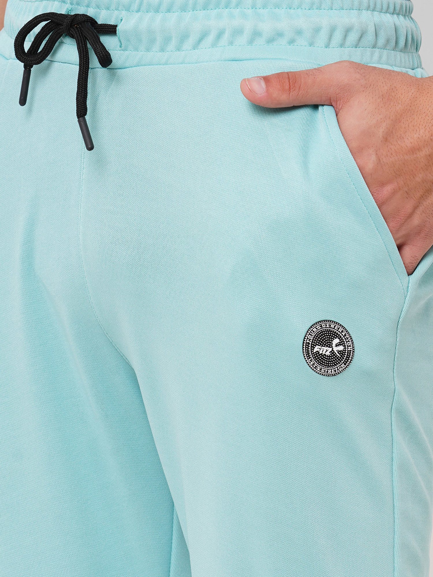 Fitz Light Green Slim Fit Trackpants