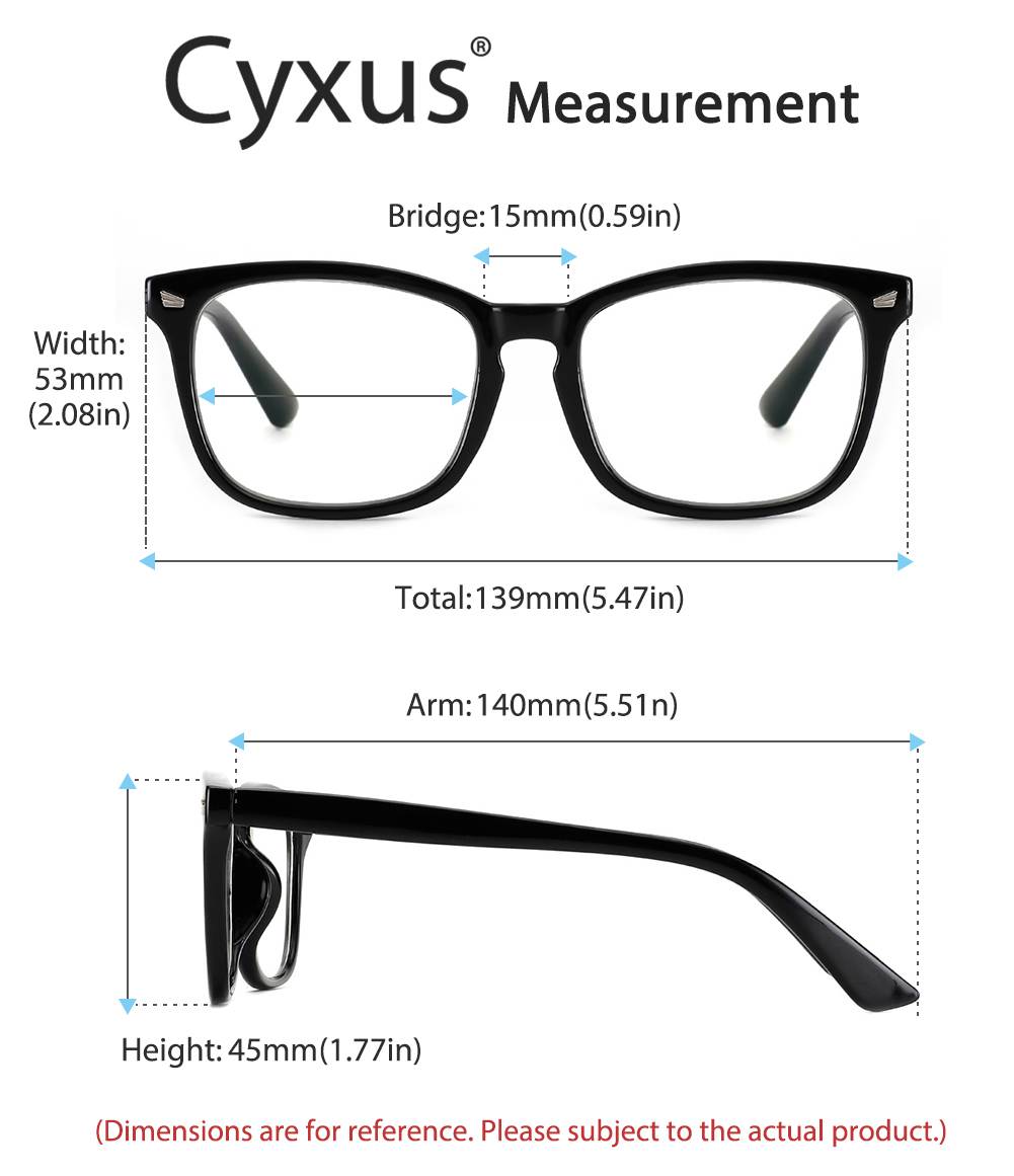 Cyxus Blue Light Blocking Computer Glasses with UV420 Protection Anti Eyestrain Headaches for Men & Women