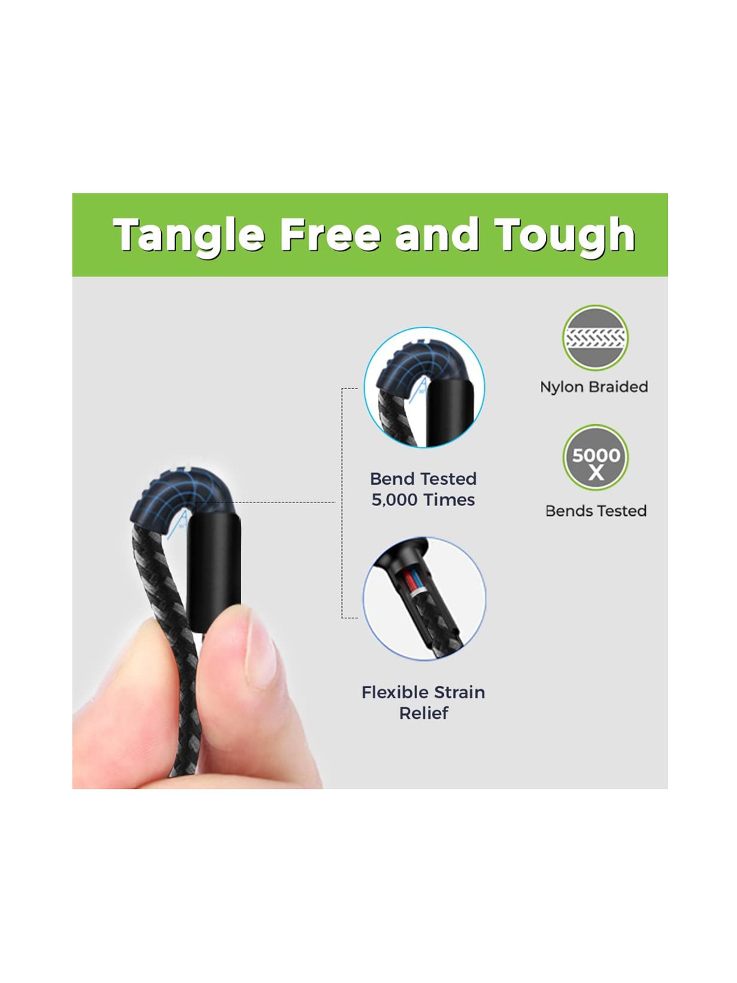 UltraProlink UL1068 Zoom 3A/15W USB-A Fast charging & Data Transfer 1.2m - Black