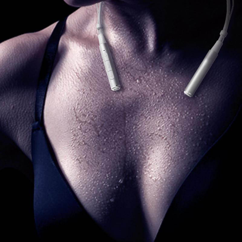 Roman Z6000 Wireless 4.1 Bluetooth Sport Headphone Neckband In-ear Stereo Earphone with Microphone Sweatproof Hands Free Headset(Silver)