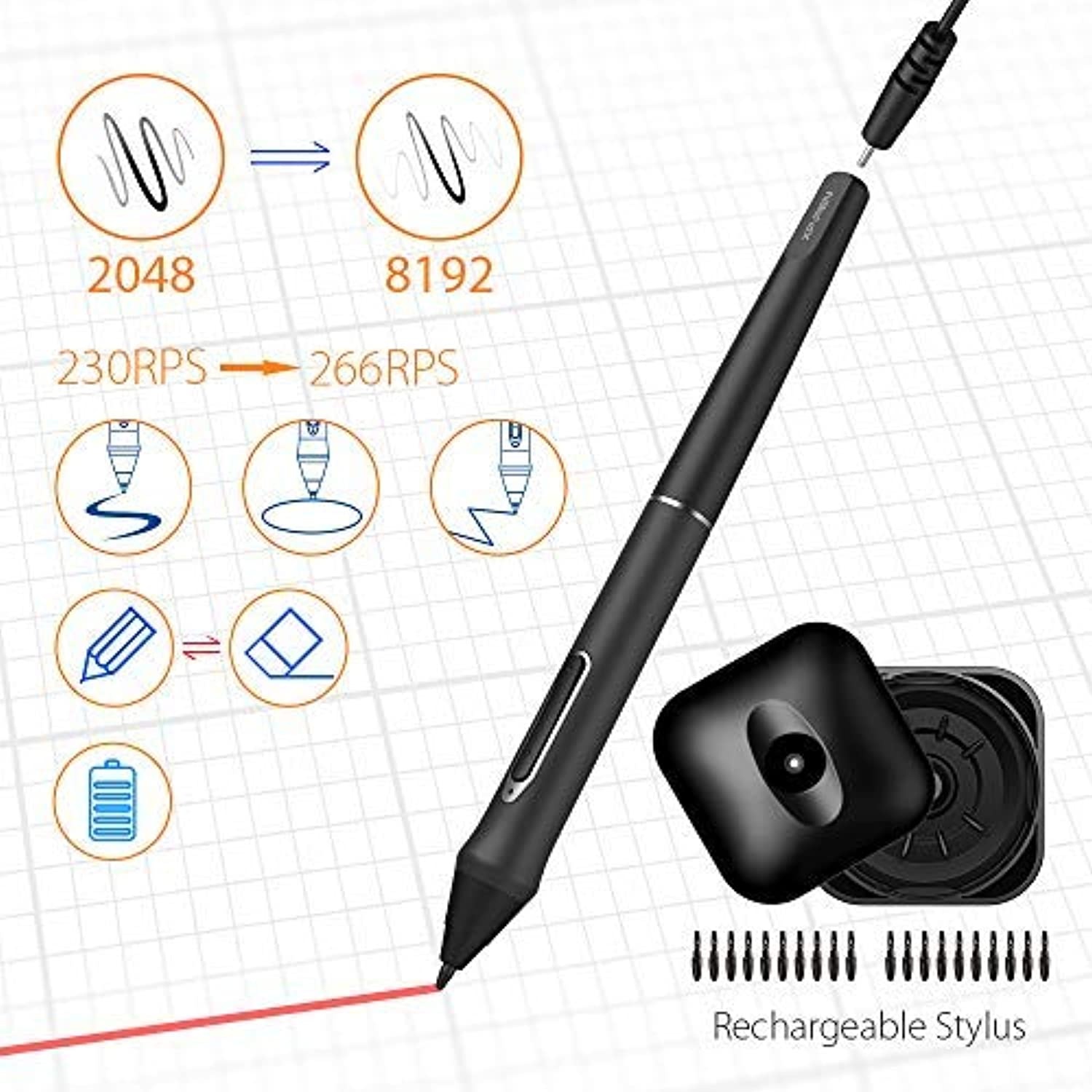 XP-PEN Artist22 Pro Drawing Pen Display 21.5 Inch Graphics Monitor 1920x1080 FHD Digital Drawing Monitor with Adjustable Stand and PN02S Stylus (8192 Pressure Sensitivity) (Artist22pro)