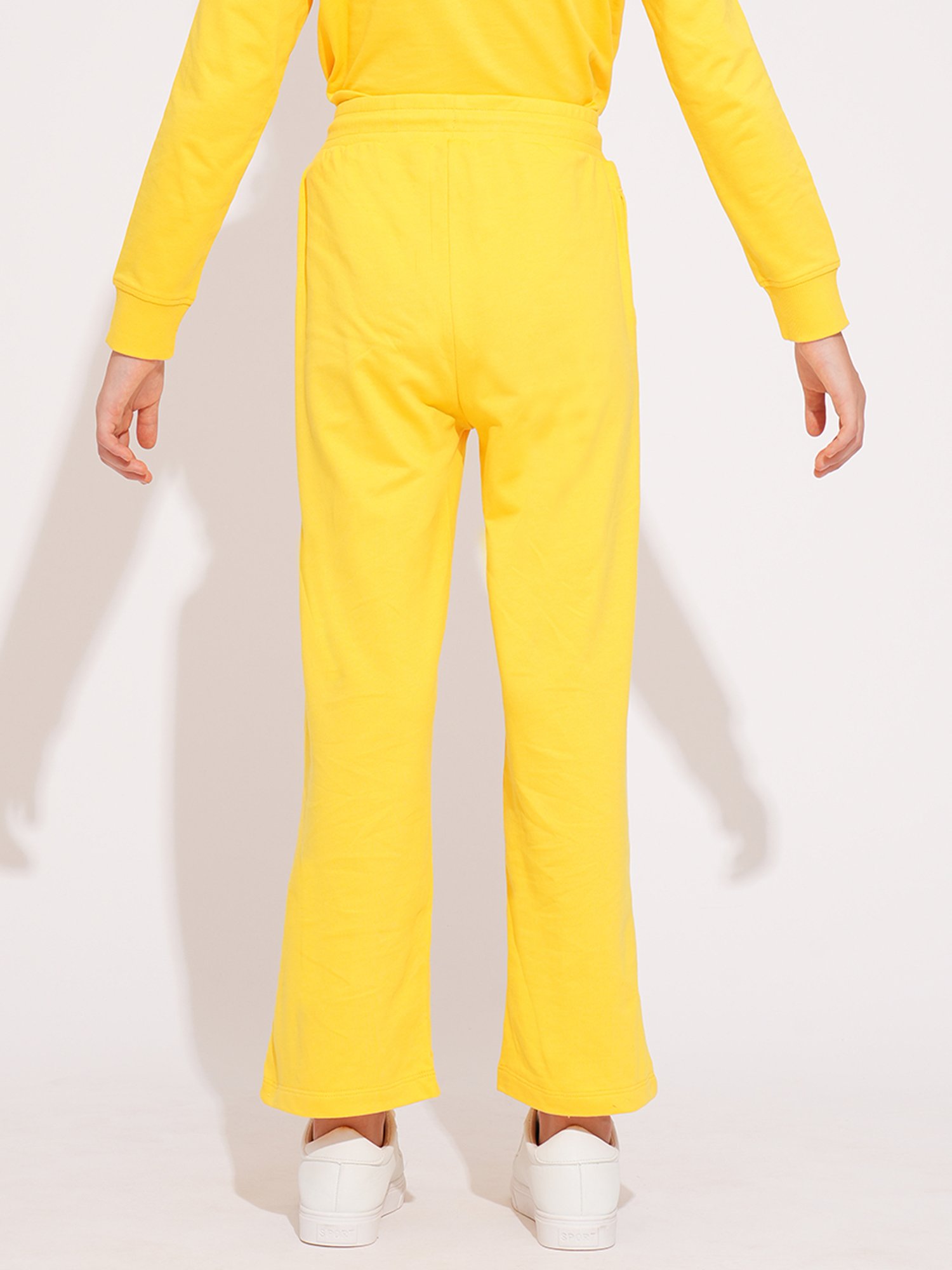 VERO MODA GIRL Kids Daffodil Cotton Graphic Trackpants