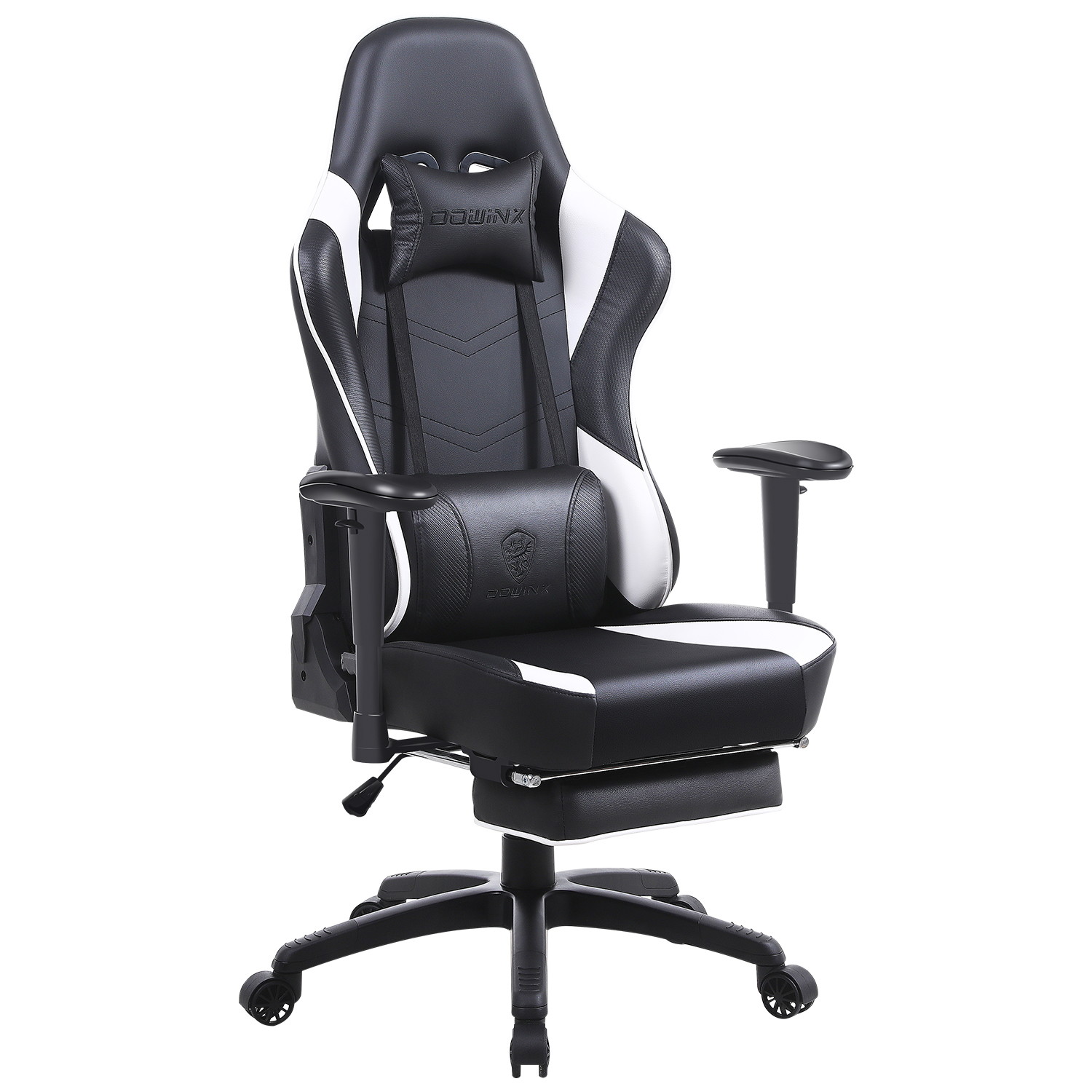 Gaming Chair, Racing Style Computer Desk Chair Padded Armrests Ergonomic Lumbar Support Adjustable Height
