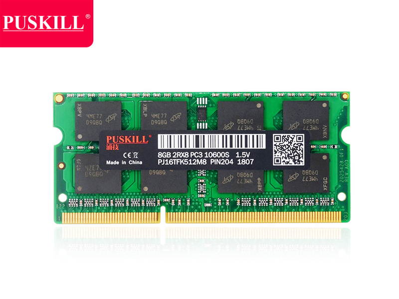PUSKILL DDR3 1600MHz SODIMM RAM PC3-12800 4G 1.35V CL11 204 Pin Support ECC Unbuffered Laptop Memory Notebook RAM Module for Mac Intel and AMD System