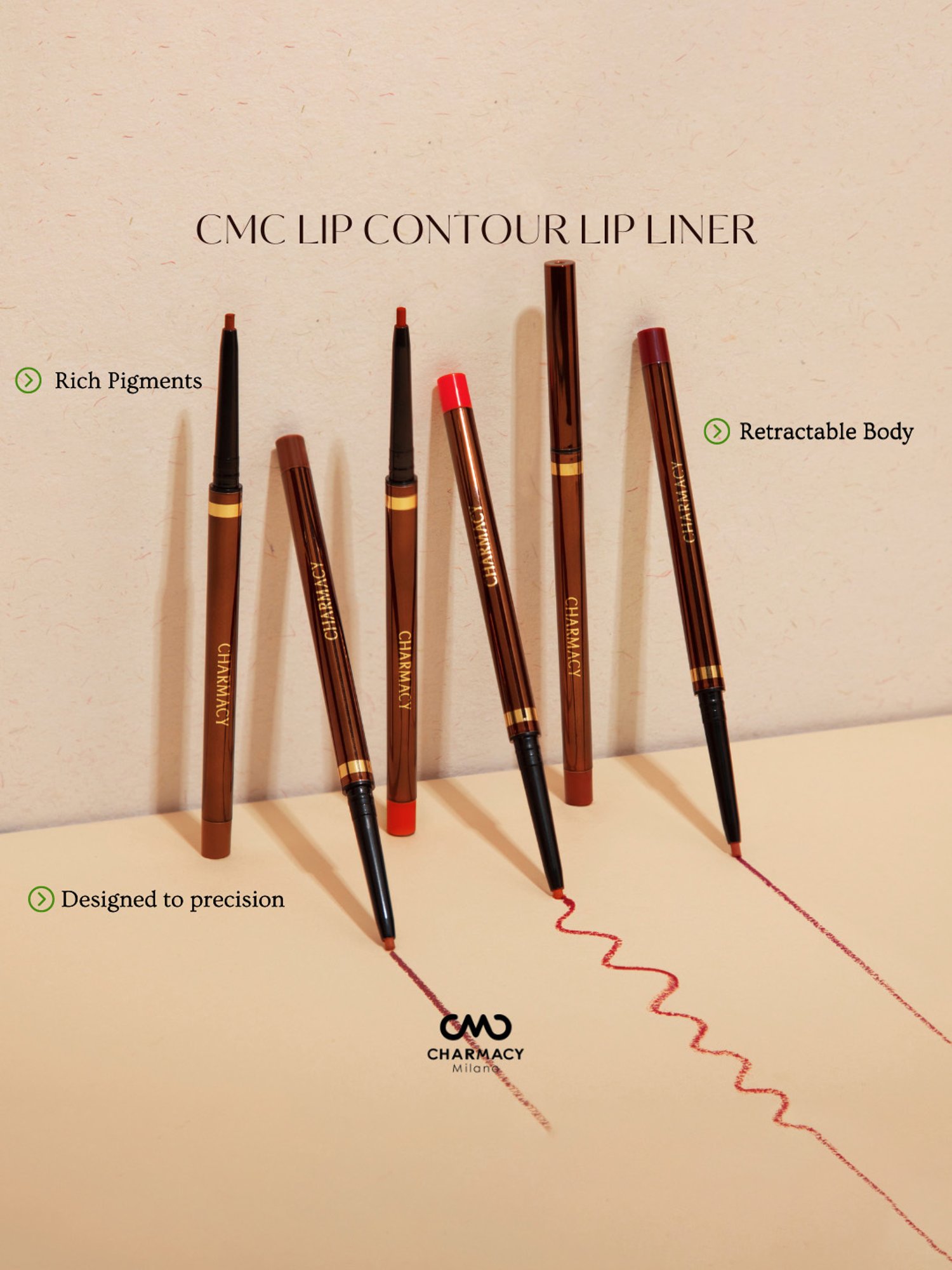 CHARMACY Milano Lip Contour Lip Liner Dark Cherry - 0.1 gm