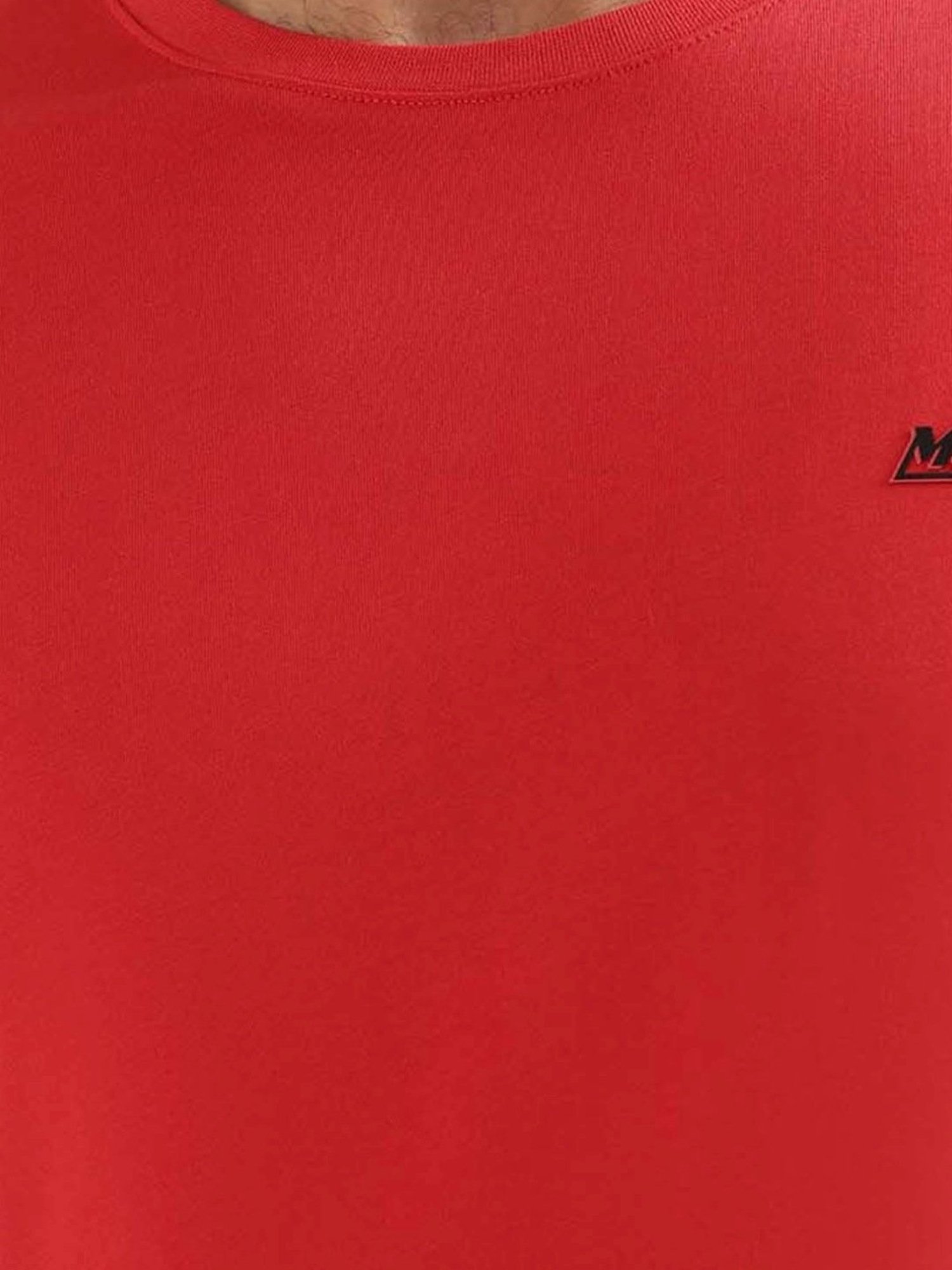 Antony Morato Red Cotton Slim Fit T-Shirt